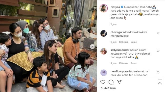 Momen Idul Adha keluarga Raffi Ahmad [Instagram/nissyaa]