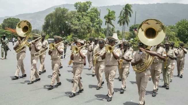 Pemakaman Presiden Haiti Jovenel Moise yang tewas terbunuh. (Foto: AFP)