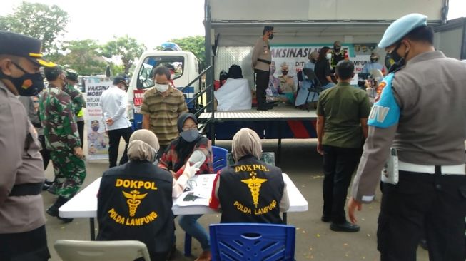 Polda Lampung Siapkan Mobil Vaksinasi Keliling, Ini Perintah Kapolda ke Kapolres
