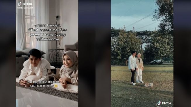 Viral Pasangan Ingin Foto Prewedding dengan Binatang Peliharaan (tiktok.com/@littleusproject)
