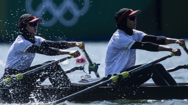 Olimpiade Tokyo: Air Bergelombang Tak Masalah bagi Mutiara dan Melani Putri