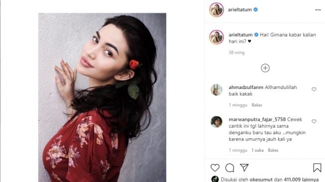 Adu Gaya Anya Geraldine dan Ariel Tatum. [Instagram]