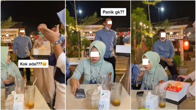 Seneng Dapat Surprise Ultah, Wanita Syok Mantannya Muncul (TikTok)