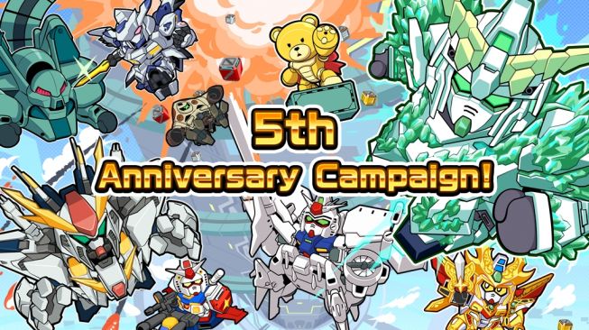 LINE: Gundam Wars Rayakan Ulang Tahun ke-5, Gelar Ragam Events Seru dan Banjir Hadiah