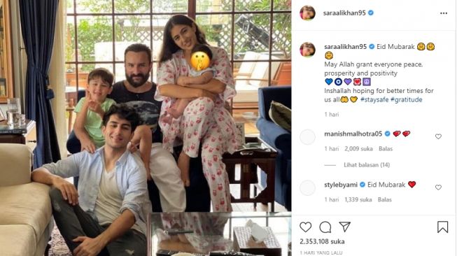 Pesona Ibrahim Ali Khan anak tiri Kareena Kapoor [Instagram]