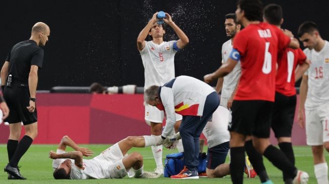 Olimpiade Tokyo: Ditahan Imbang Mesir, Dua Penggawa Timnas Spanyol Terkapar