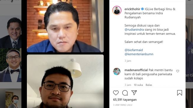 Erick Thohir Kaget Indra Rudiansyah Karyawan BUMN Jadi Tim Pembuat Vaksin AstraZeneca