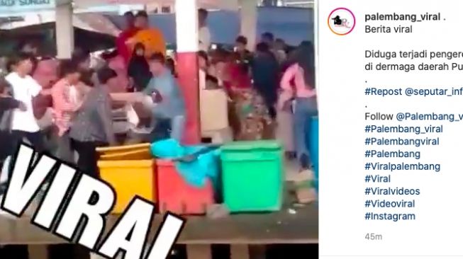 Viral Pria Dikeroyok di Dermaga Ikan Pusri, Netizen: Ado-ado Be Zaman Corona