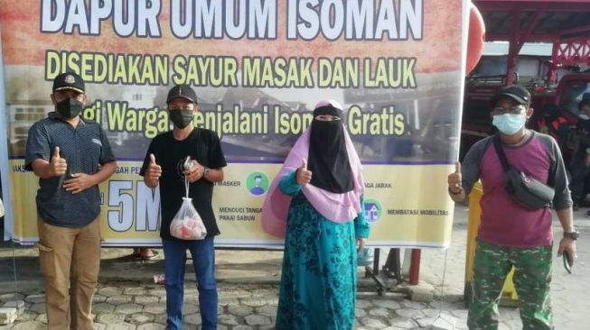 Salut! Dengar Keluhan Warga Isoman, Lurah Sangasanga Inisiatif Dirikan Dapur Umum