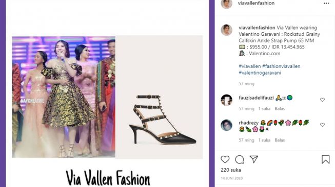 Koleksi fashion mahal Via Vallen. [Instagram]