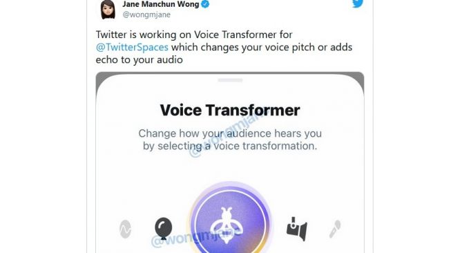 Voice Transformer dari Twitter [The Verge].