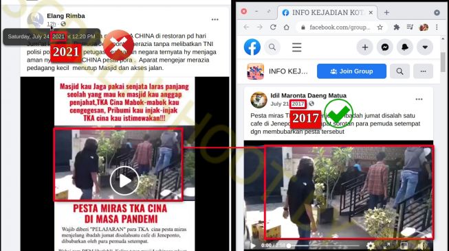 Cek Fakta: Benarkah Rekaman TKA China Pesta Miras di Masa Pandemi?