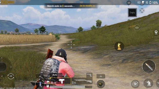 Uji gaming Asus ROG Phone 5, memainkan PUBG  [screenshot Suara.com]