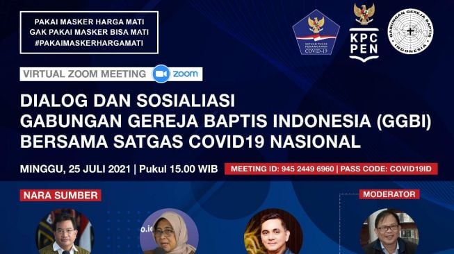 LIVE: Dialog dan Sosialisasi GBBI Bersama Satgas Covid-19 Nasional