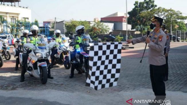 Tim Patroli Vaksin, Pakai Motor dan Mobil Monitoring Kartu Sampai Prokes