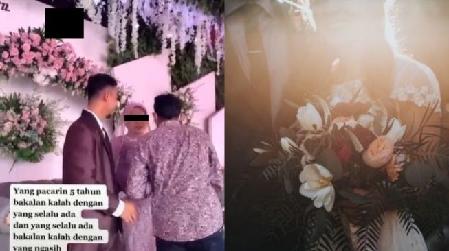 Wanita Ini Dipuji Jaga Sikap di Samping Suami saat Eks Pacar 5 Tahun Datang ke Pernikahan