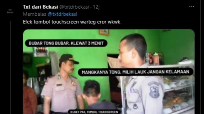 Viral Kompilasi Meme PPKM Level 4 Makan di Tempat 20 Menit, Publik: Bengek Hyung. (Twitter/@txtdrbekasi)