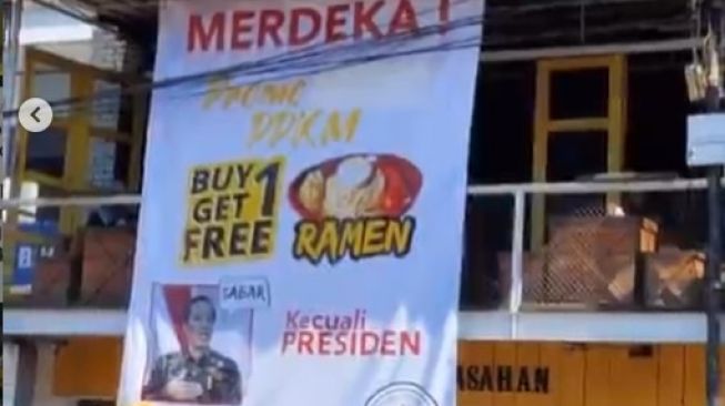 Bikin Ngakak! Warung Ramen Ini Berikan Promo untuk Semua Orang, Kecuali Presiden Jokowi
