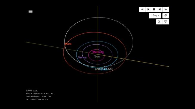 Asteroid 2008 GO20. [NASA]