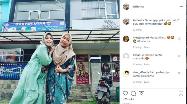 Kia Florita istri Bobby Maulana. [Instagram/kiaflorita]