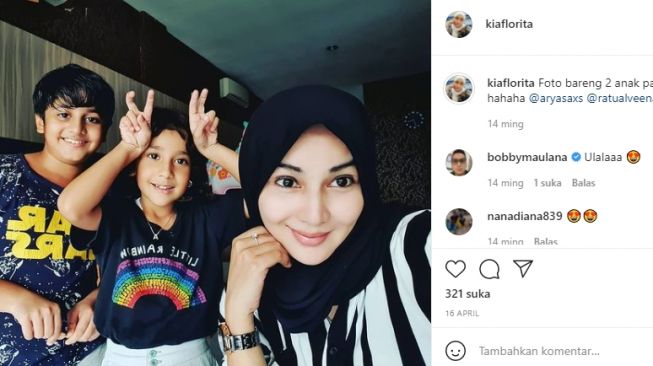 Kia Florita istri Bobby Maulana. [Instagram/kiaflorita]