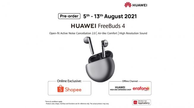 Huawei FreeBuds 4. [Huawei Indonesia]