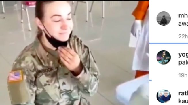 Tentara AS Cantik Digoda Petugas Kesehatan Viral, Netizen: Duh, Pacak Nian