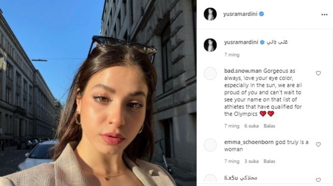 Atket renang Suriah di Olimpiade 2020,  Yusra Mardini. (Instagram/@yusramardini)