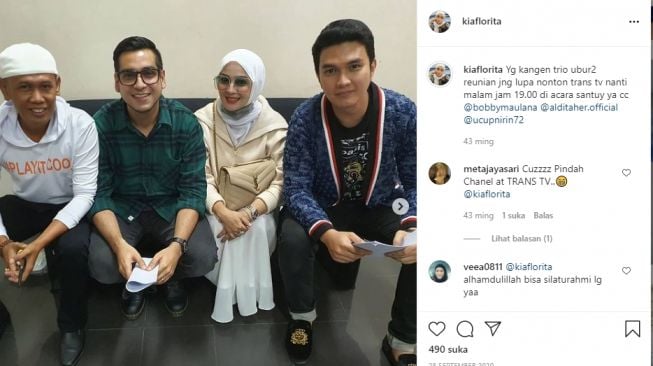 Kia Florita istri Bobby Maulana. [Instagram/kiaflorita]