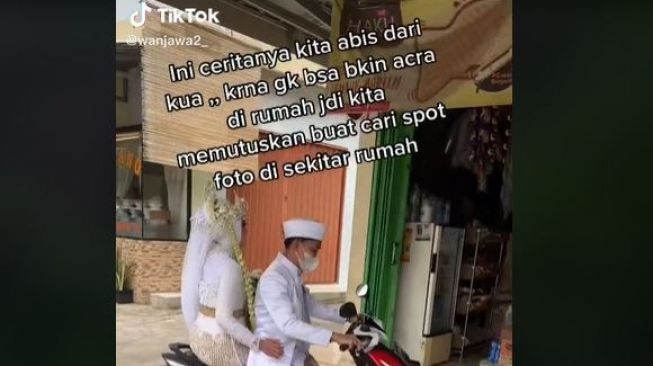 Tak Bisa Gelar Resepsi saat PPKM, Pengantin Ini Malah Asyik Jalan-jalan setelah Akad