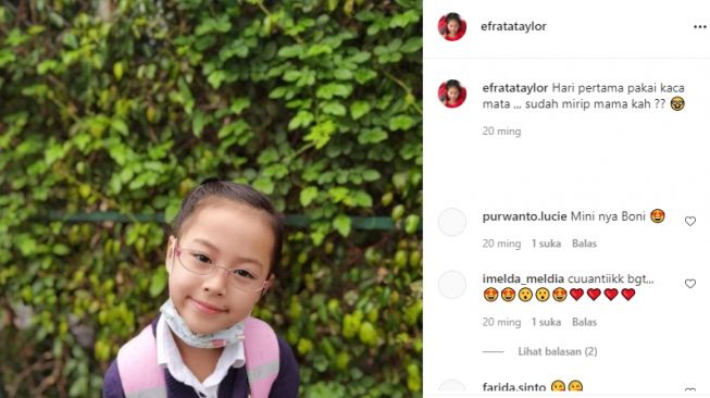 Potret Efrata Taylor anak bungsu Pierre Roland. [Instagram]