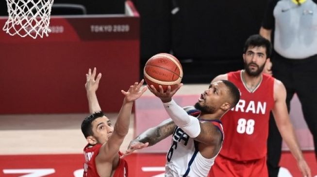 Basket Putra Olimpiade Tokyo: Damian Lillard Pimpin AS Taklukkan Iran 120-66