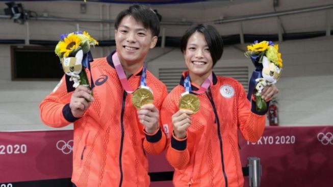 Atlet Jepang Hifumi Abe dan Uta Abe