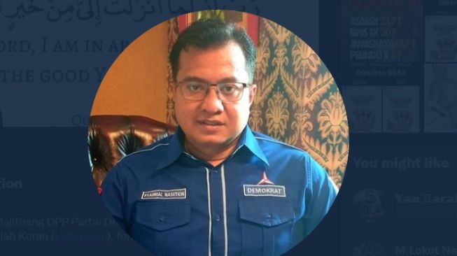 Politikus Partai Demokrat Syahrial Nasution. (Tangkapan layar/Twitter)