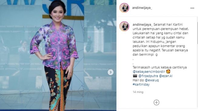 Andin Wijaya, presenter yang bawakan Acara Olimpiade Tokyo 2020. (Instagram.@andinwijaya_)