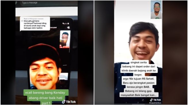 Heboh Bayi Lahir di Mobil Taksi Online (TikTok)