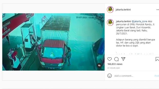 Aksinya Viral, Pencuri Uang Puluhan Juta di SPBU Duri Kosambi Akhirnya Tertangkap