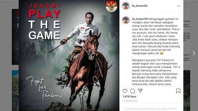 Selebgram Unggah Meme Jokowi Play The Game, Netizen: Akun ini Udh Jadi Buzzer Juga Rupanya