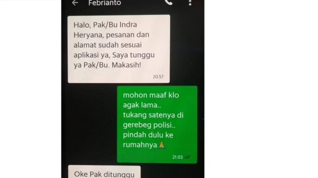 Pesanan Sate Ditunggu Customer, Sopir Ojol Ngadu Penjualnya Digrebek Polisi (Instagram)