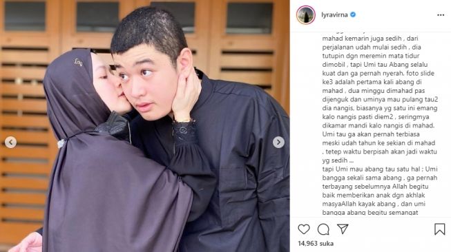 Lyra Virna lepas anak masuk pesantren [Instagram]