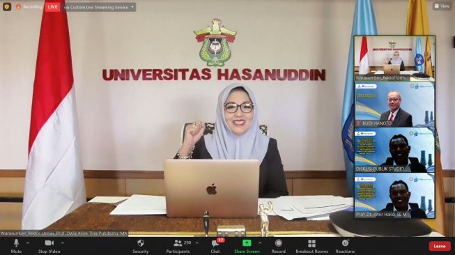 Rektor Unhas Jadi Narasumber Diskusi Publik ISEI dan Bank Indonesia