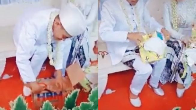 Bongkar Kado Gede di Pelaminan, Isinya Bikin Pengantin Emosi