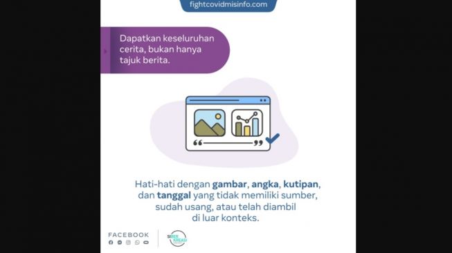 Atasi misinformasi Covid-19 di Facebook. [Facebook Indonesia]