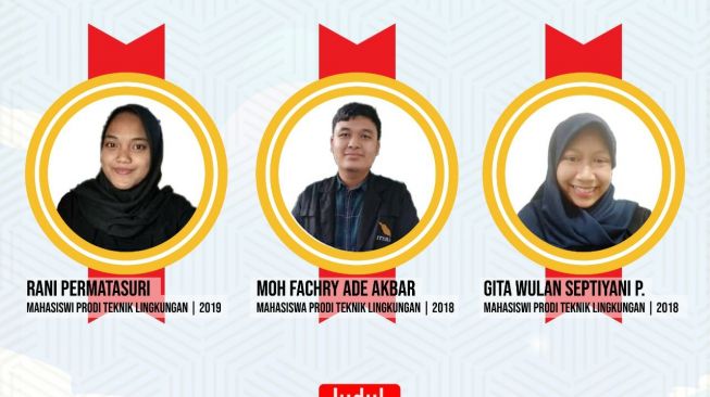 Membanggakan, Tiga Mahasiswa ITERA Juara 3 Kompetisi Inovasi Bidang Sanitasi Internasional