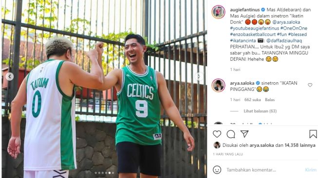 Potret Arya Saloka Tanding Basket. [Instagram]