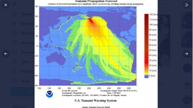 Peringatan Tsunami dan Gempa 8,2 SR di Alaska, Sirene ...