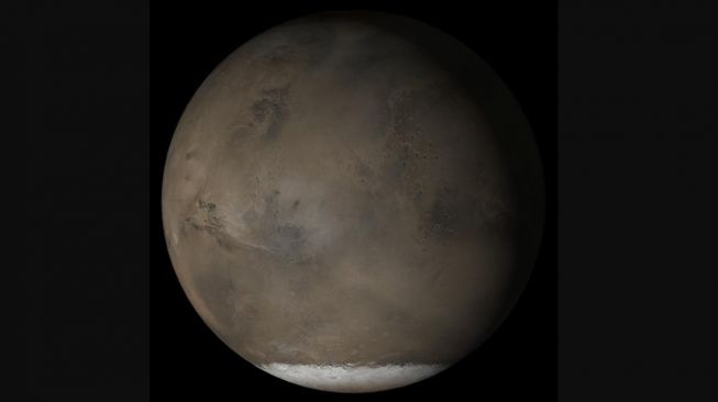 Kutub Selatan Mars sempat dikira danau bawah tanah. [NASA]