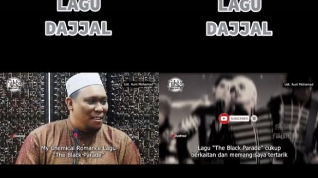 Viral Ustaz Ceramah Video Musik 'The Black Parade' My Chemical Romance Lagu Dajjal