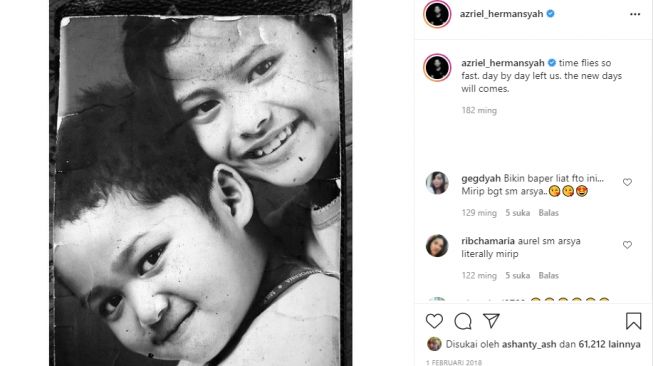 Masa kecil seleb anak DPR. [Instagram]