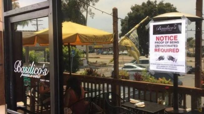 Restoran di California Ini Wajibkan Pengunjung Tunjukkan Bukti Tidak Divaksin Covid-19